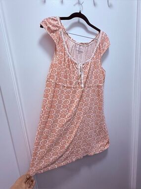 Vintage Tommy Hilfiger Red and Cream Babydoll Sleepwear